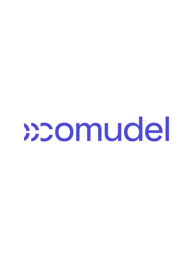 Logo branding of Comudel
