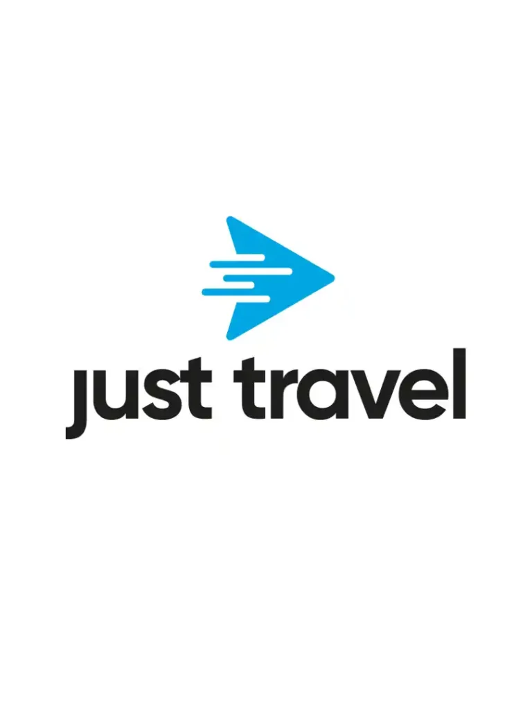 Logo branding of Just Travel