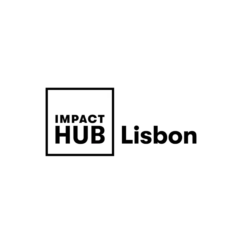 Logo branding of Impact Hub Lisbon